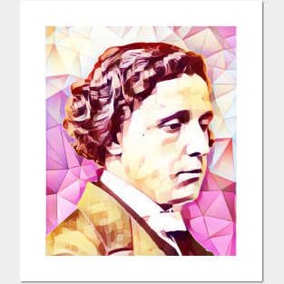 Lewis Carroll Pink Portrait | Lewis Carroll Artwork 13 Posters and Art